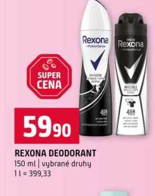 REXONA DEODORANT 150 ml vybrané druhy  