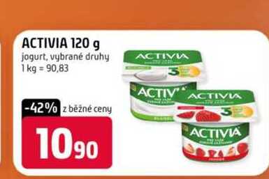 ACTIVIA 120 g jogurt, vybrané druhy