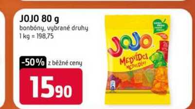 JOJO 80 g bonbóny, vybrané druhy