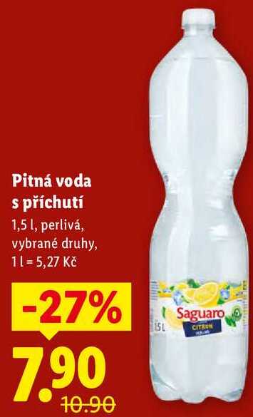 Pitná voda s příchutí, 1,5 l