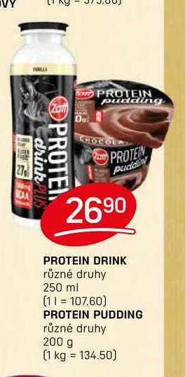 PROTEIN DRINK různé druhy 250 ml