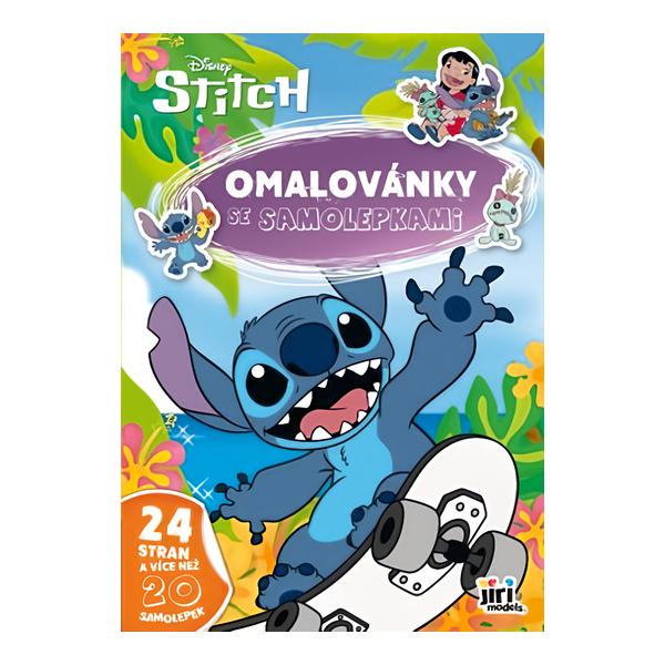 JIRI MODELS Omalovánky A4 se samolepkami Lilo & Stitch