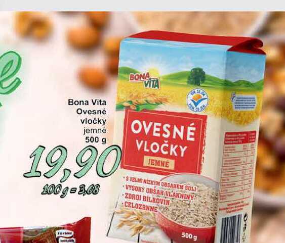Bona Vita Ovesné vločky 500g