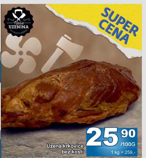 Uzená krkovice bez kosti 100g