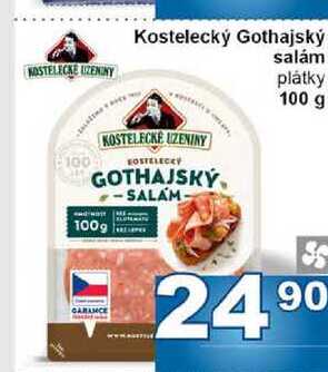 Kostelecký Gothajský salám plátky 100 g