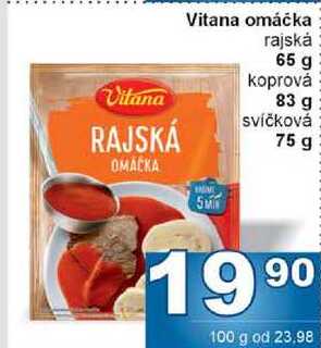Vitana omáčka rajská 65 g
