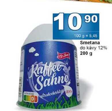 Smetana do kávy 12% 200 g