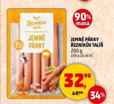 JEMNÉ PÁRKY ŘEZNÍKŮV TALÍŘ, 200 g