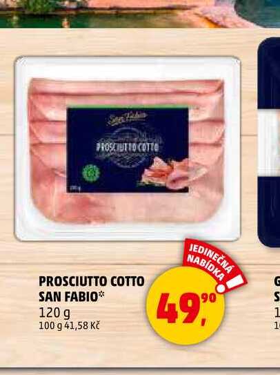 PROSCIUTTO COTTO SAN FABIO, 120 g