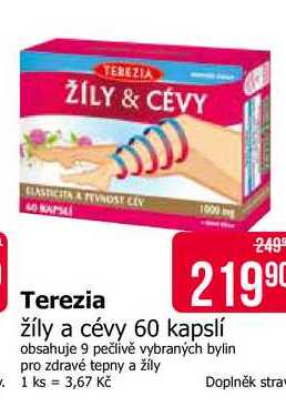 Terezia žíly a cévy 60 kapslí 