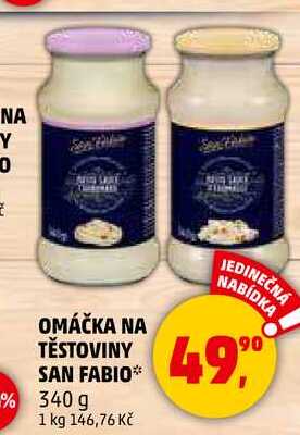 OMÁČKA NA TĚSTOVINY SAN FABIO, 340 g