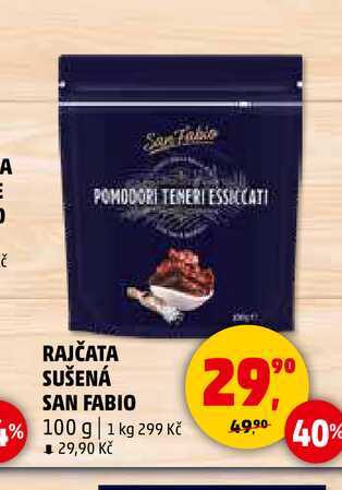 RAJČATA SUŠENÁ SAN FABIO, 100 g