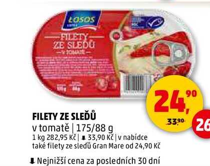 FILETY ZE SLEĎŮ v tomatě, 175 g