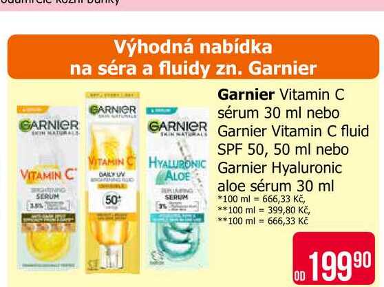 Garnier Hyaluronic aloe sérum 30 ml