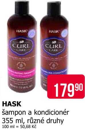 HASK šampon a kondicionér 355 ml, různé druhy
