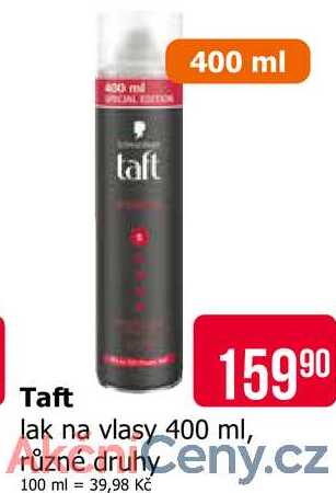 Taft lak na vlasy 400 ml, různé druhy 