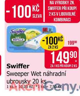 Swiffer Sweeper Wet náhradní ubrousky 20 ks