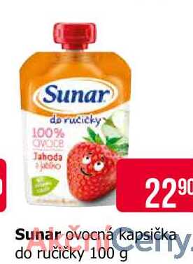 Sunar ovocná kapsička do ručičky 100 g 