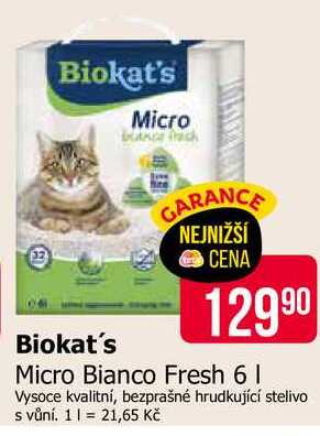 Biokat's Micro Bianco Fresh 6l