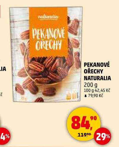 PEKANOVÉ OŘECHY NATURALIA, 200 g