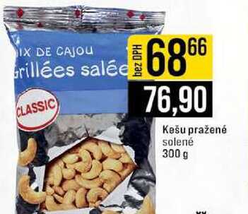 Kešu pražené solené 300 g