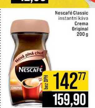 Nescafé Classic instantní káva Crema Original 200 g 