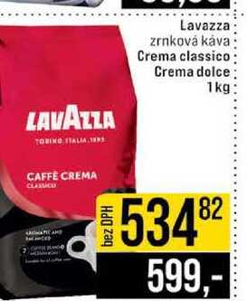 Lavazza zrnková káva Crema classico Crema dolce 1 kg