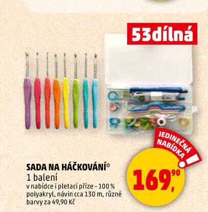 SADA NA HÁČKOVÁNÍ, 1 balení 