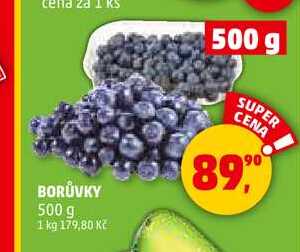 BORŮVKY, 500 g