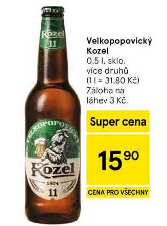 Velkopopovický Kozel, 0.5 l