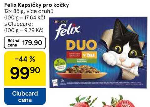 Felix Kapsičky pro kočky, 12× 85 g, více druhů 