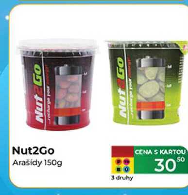 Nut2Go Arašídy 150g