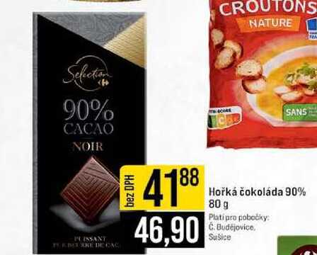 Hořká čokoláda 90% 80 g 