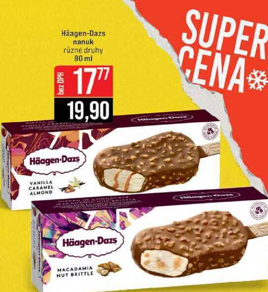 Häagen-Dazs nanuk různé druhy 80 ml 