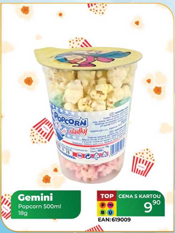 Gemini Popcorn 500ml 18g