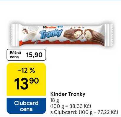 Kinder Tronky, 18 g 