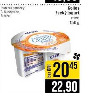 Kolios řecký jogurt med 150 g