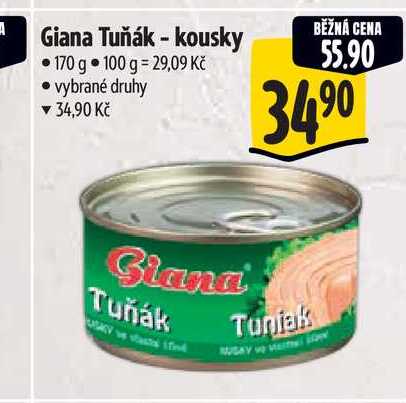 Giana Tuňák - kousky 170 g 
