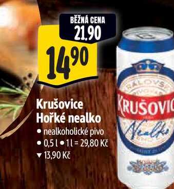   Krušovice Hořké nealko  0,5 l