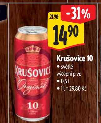  Krušovice 10 0,5 l