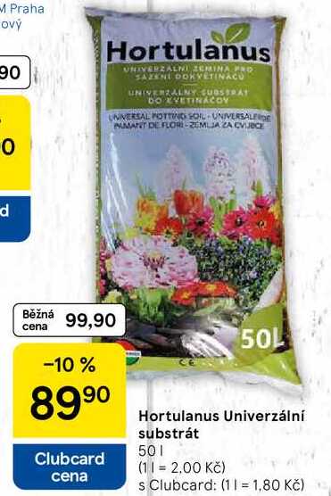 Hortulanus Univerzální substrát, 50 l 