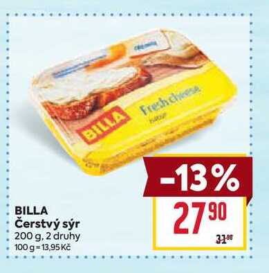 BILLA Čerstvý sýr 200 g 
