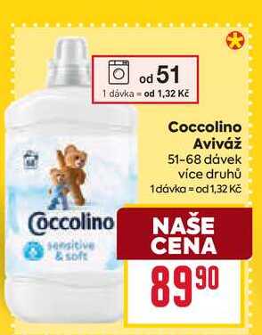 Coccolino Aviváž 51-68 dávek 