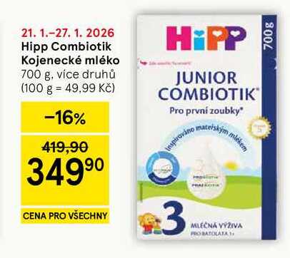 Hipp Combiotik Kojenecké mléko, 700 g, více druhů 