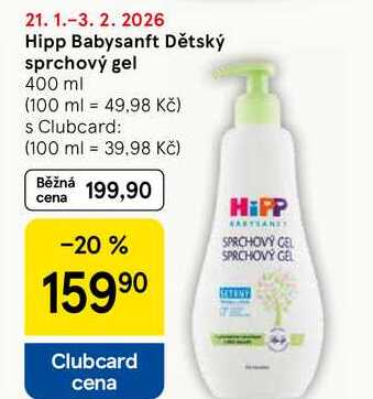 Hipp Babysanft Dětský sprchový gel, 400 ml