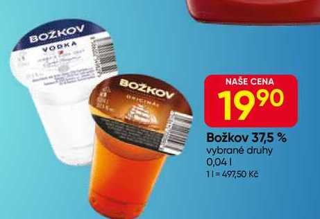 Božkov 37,5% vybrané druhy 0,04l