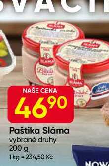 Paštika Sláma vybrané druhy 200 g 