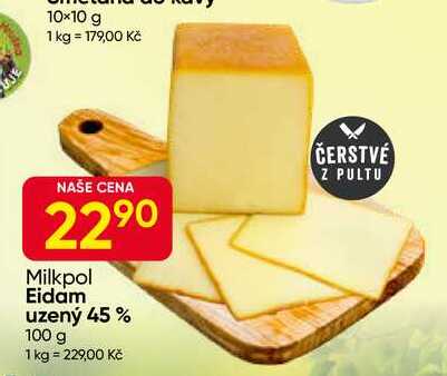 Milkpol Eidam uzený 45% 100 g 