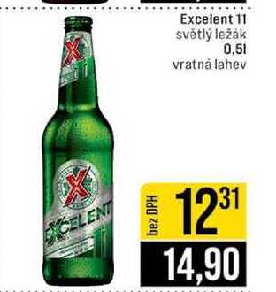 Excelent 11 světlý ležák 0,5l