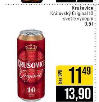 Krušovice Královský Original 10 světlé výčepni 0,5l